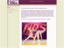 Tablet Screenshot of danceforce5.net